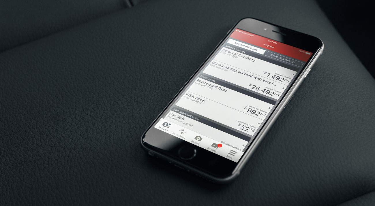 Mobile Banking app in situation